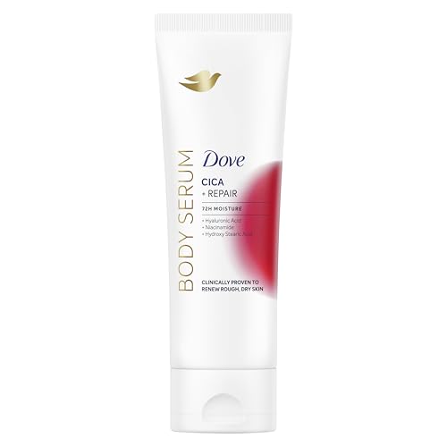 Dove Cica + Repair Body Serum 72h Serum With Cica, Hyaluronic Acid, Niacinamide and Hydroxy Stearic Acid for Rough, Dry Skin 200 Ml