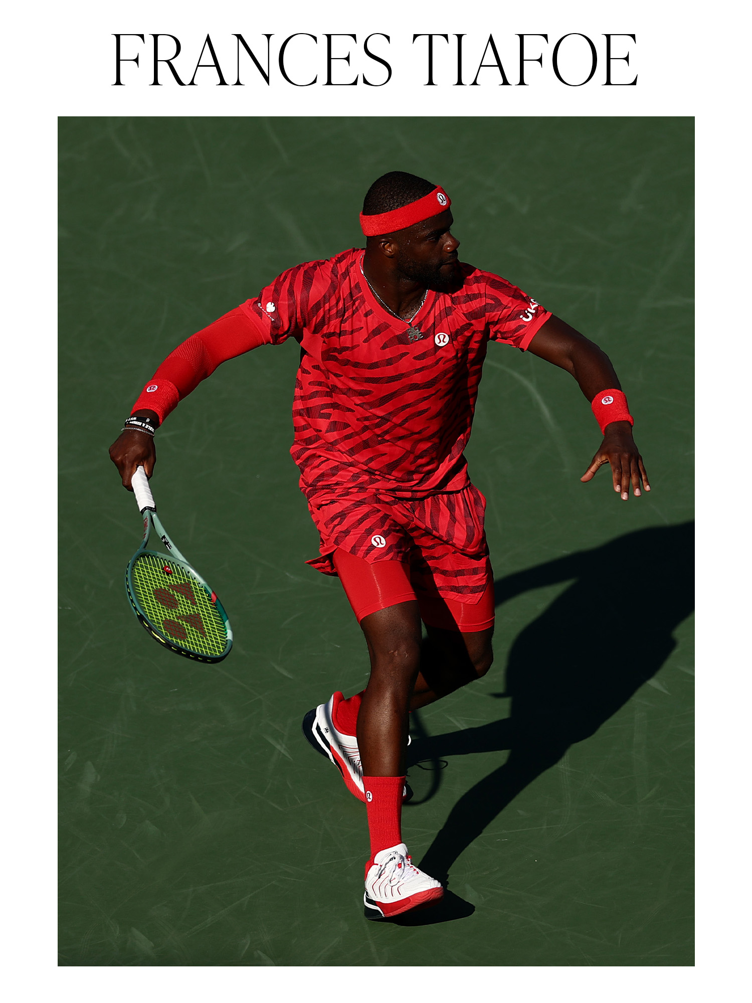 Frances Tiafo during his Men's Singles Third Round match at the 2025 US Open on August 29, 2025 in the Flushing neighborhood of the Queens borough of New York City.