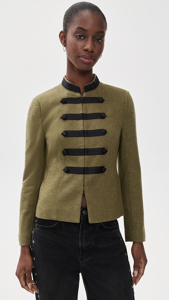 Mercer Regalia Wool Blazer - Army