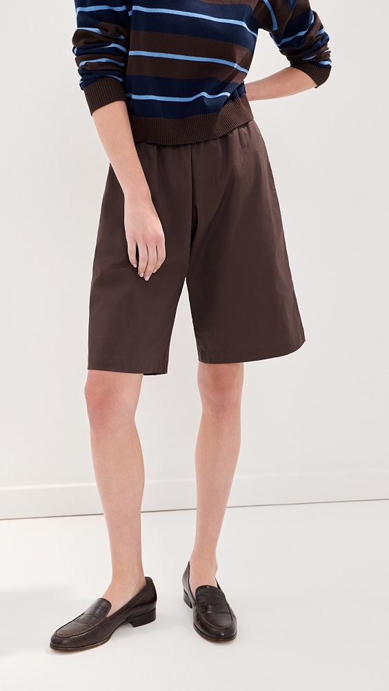 Frances Bermuda Shorts - Brown