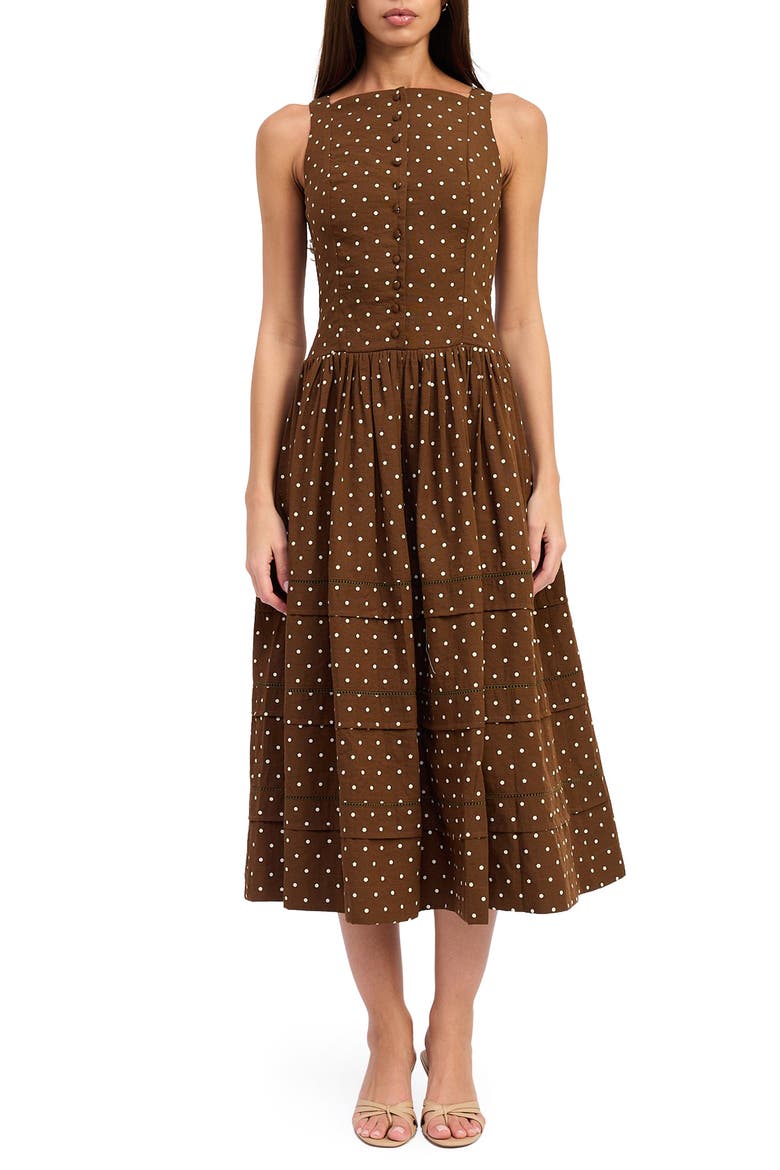 Stella Polka Dot Midi Dress