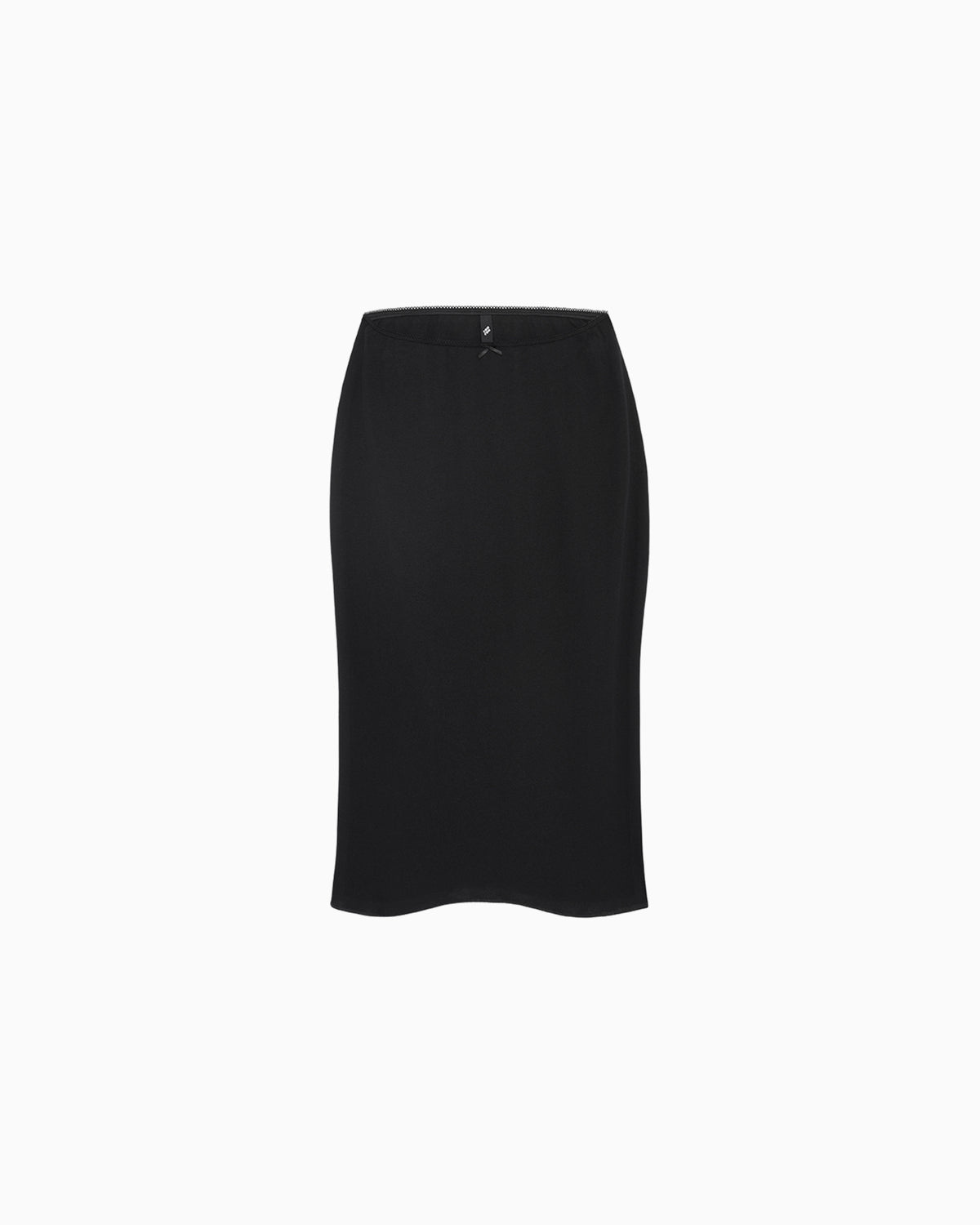 The Slip Skirt: Black Cotton Jersey
