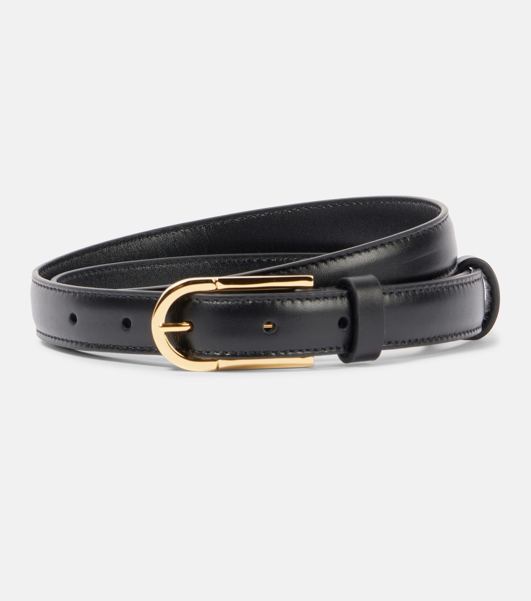 Leather Belt in Black - the Row