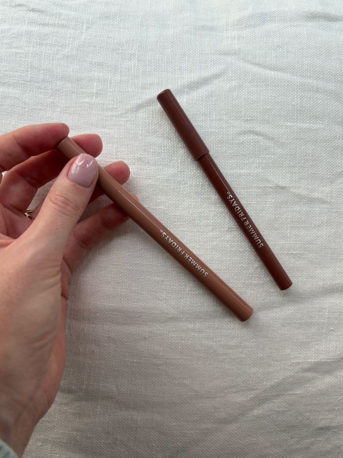 A picture of two Summer Fridays lip liners