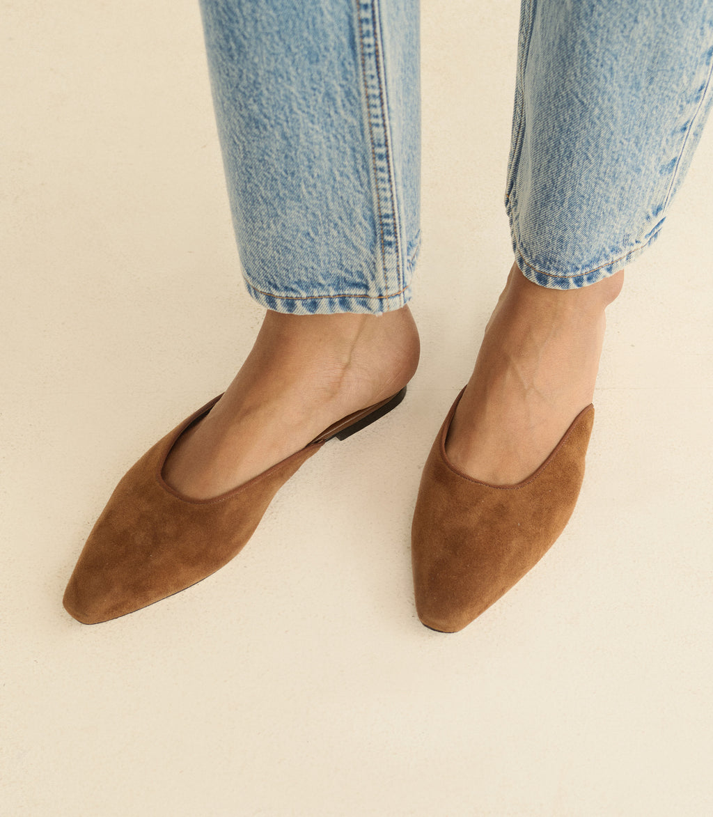 Adair Slide -- Tortoise Suede