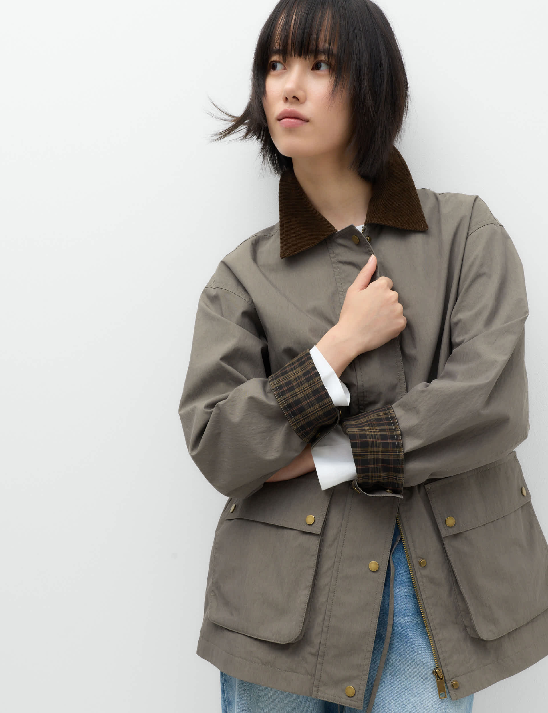 Cotton Rich Collared Barn Jacket