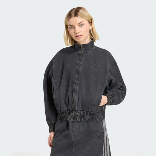 Stadium Washed Denim Loose Fit Jacket