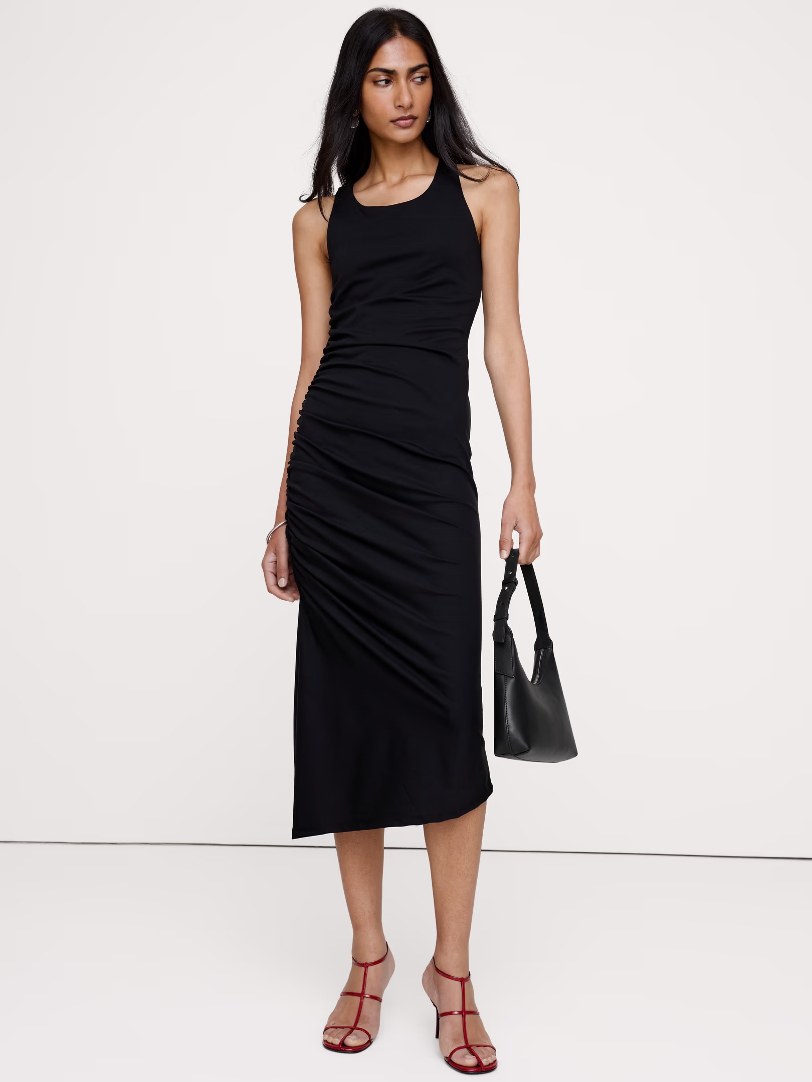 Banana Republic, Ruched Jersey Midi Dress