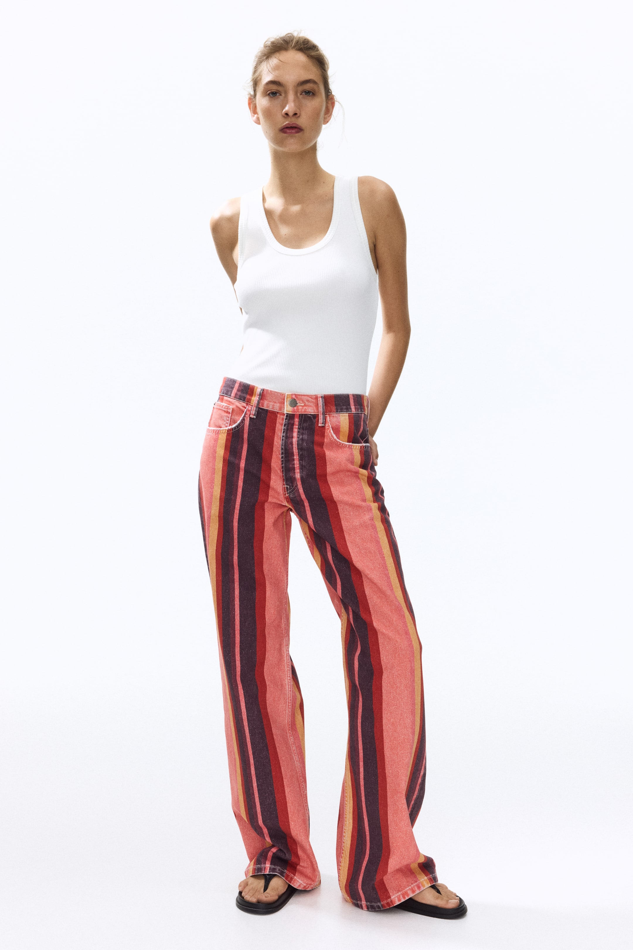 Cotton Denim Trousers