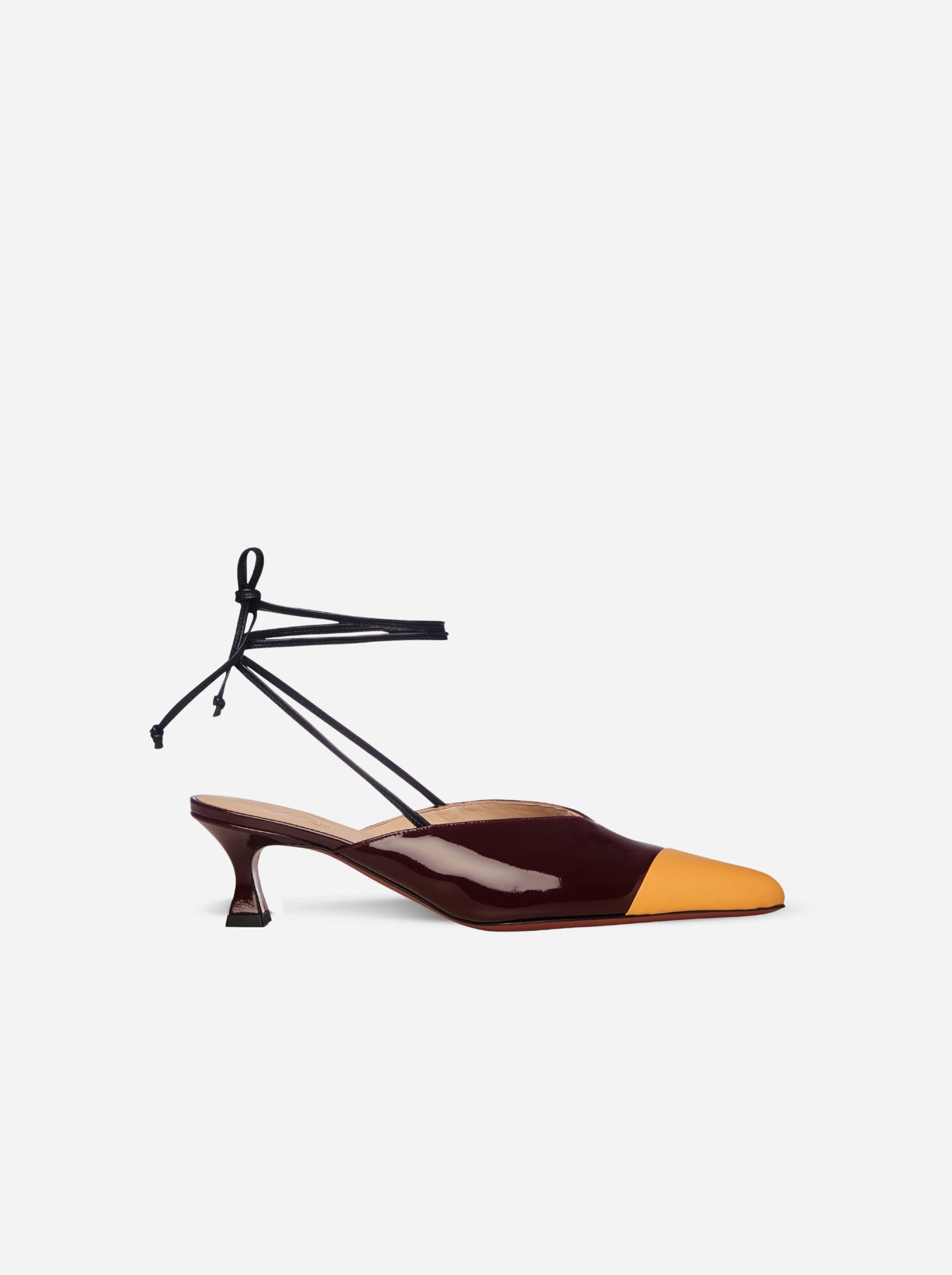 Mule Burgundy & Yellow - 35