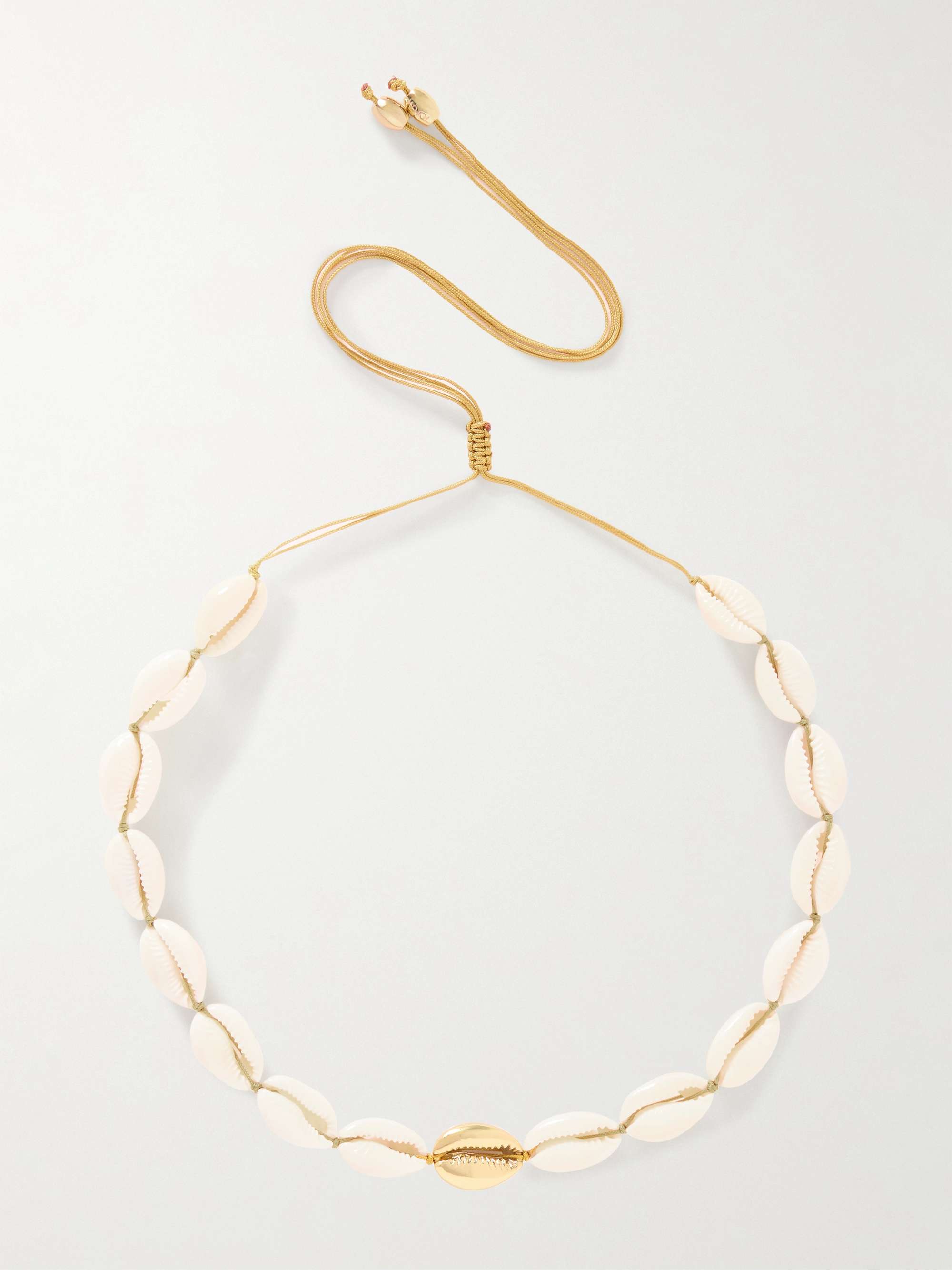 Concha Puka Gold-Plated Shell Necklace