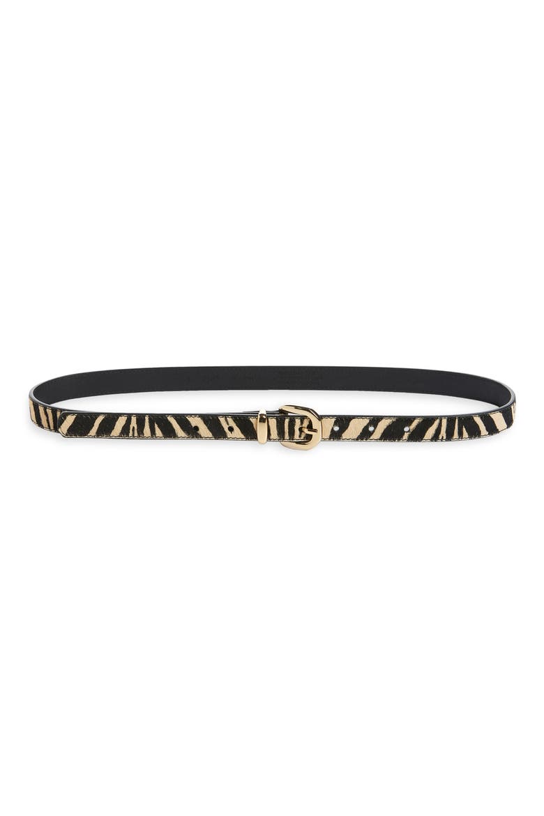 Genuine Calf Hair Western Belt