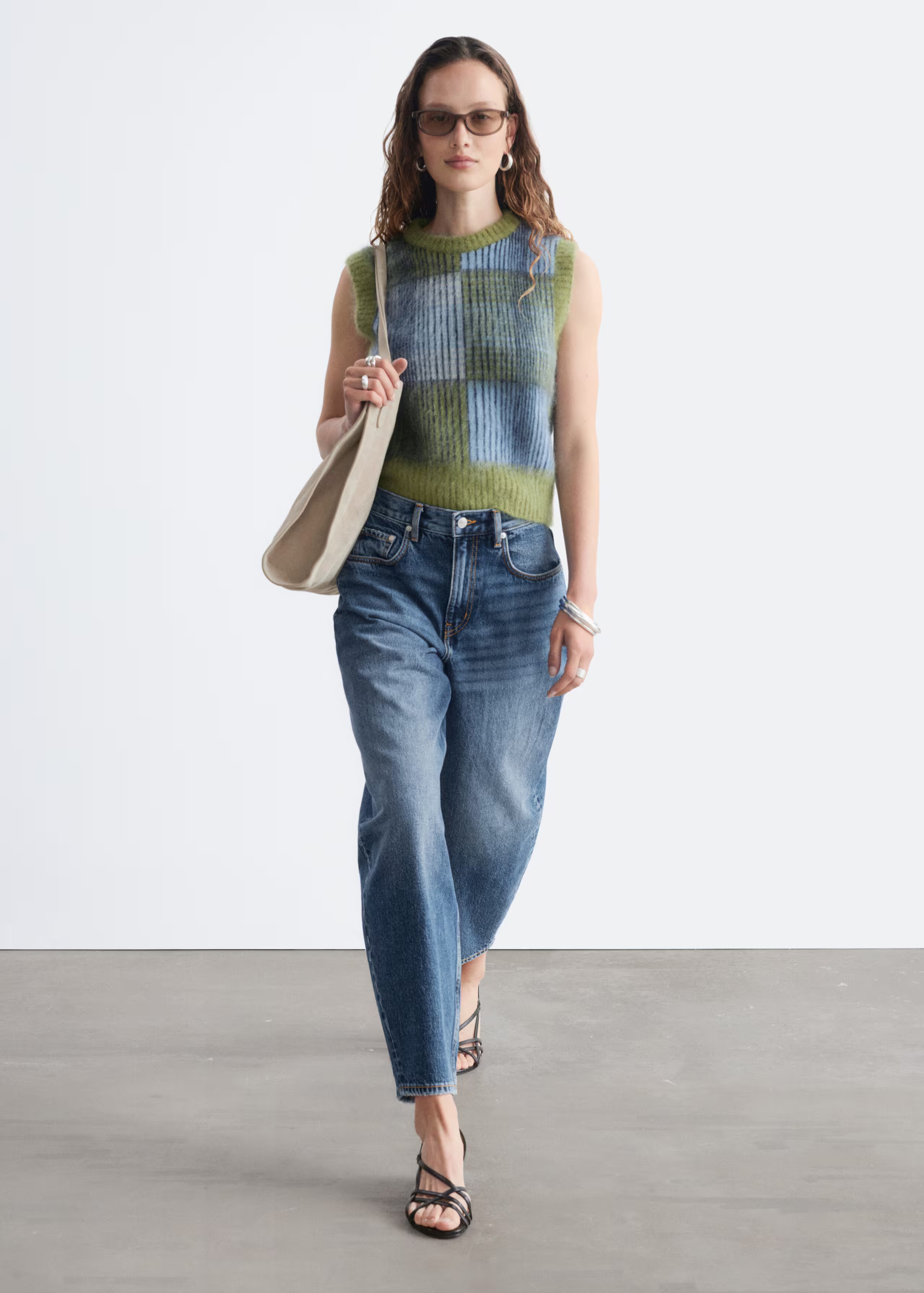 & Other Stories, Crew-Neck Mohair-Blend Vest