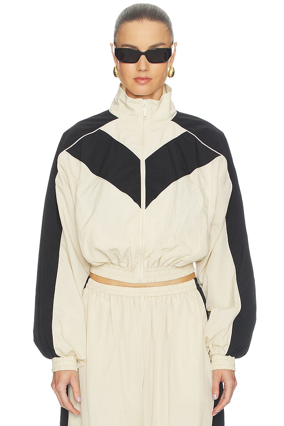 Brenton Cropped Jacket in Beige