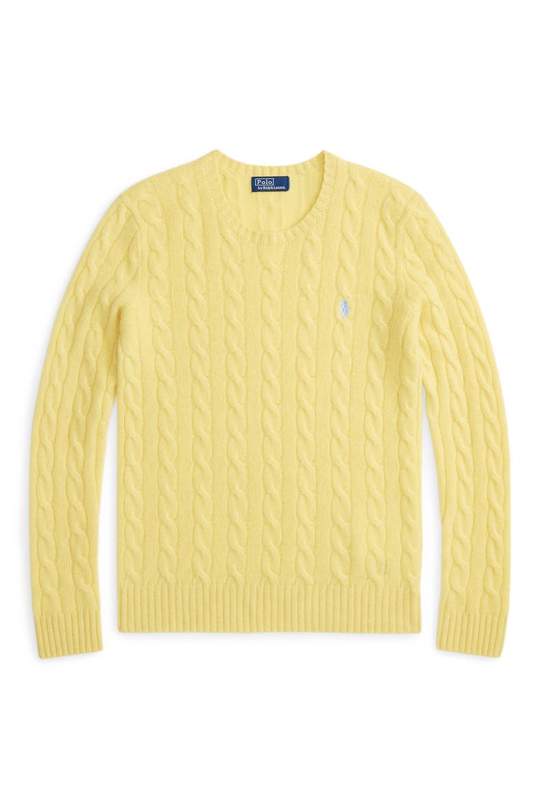Cable Stitch Wool & Cashmere Sweater