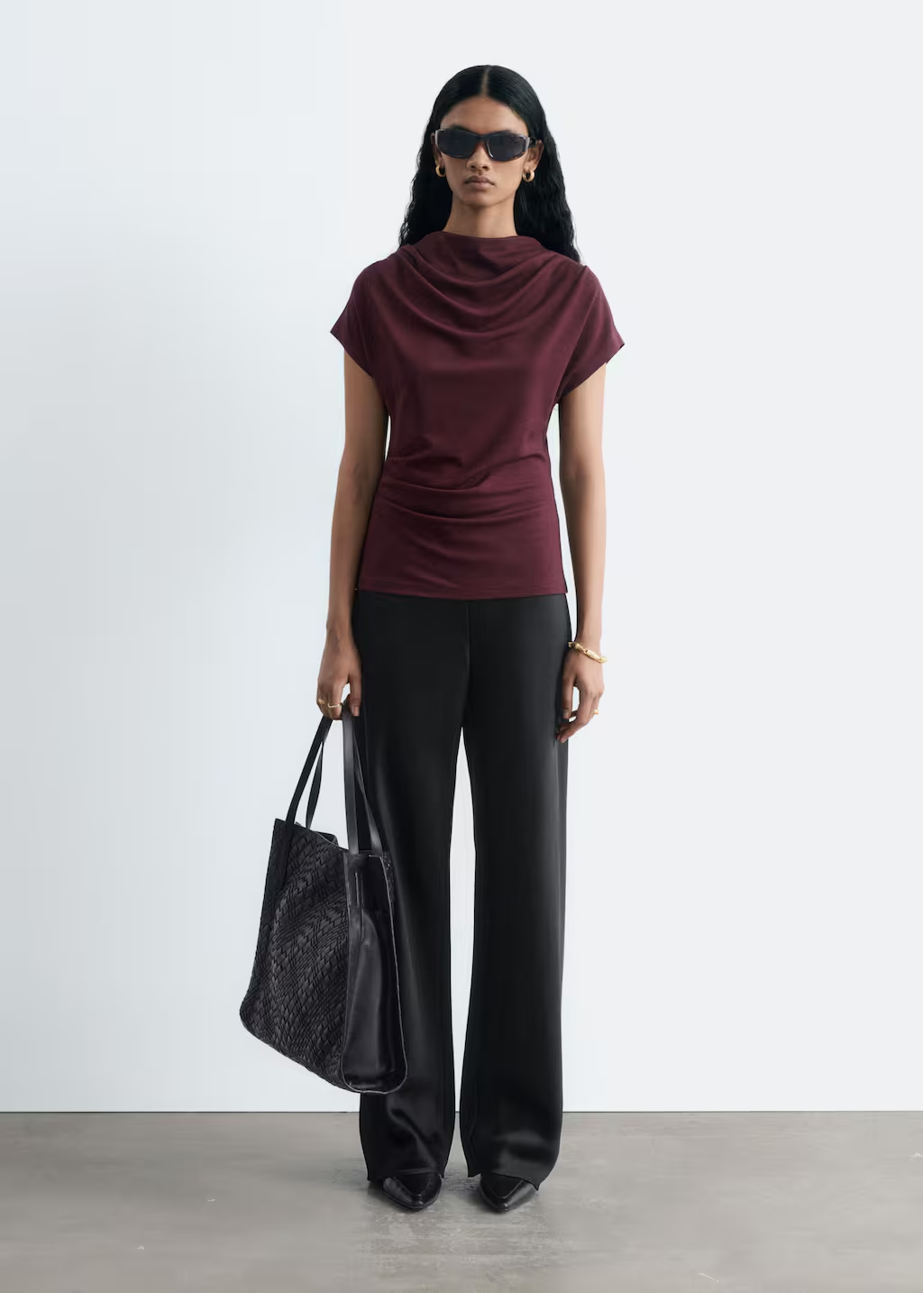 & Other Stories, Drawstring Satin Trousers