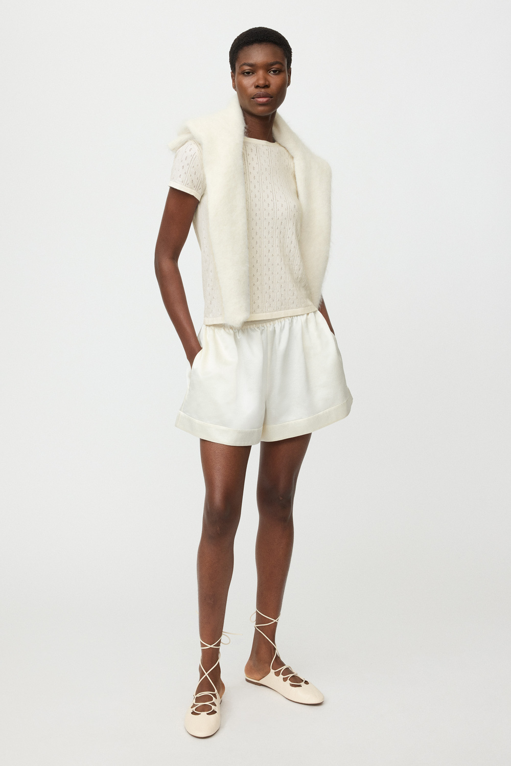 Pointelle Tee