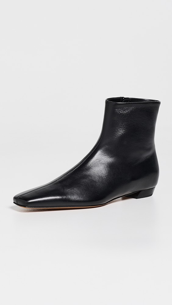 Trap Flat Ankle Boots - Black
