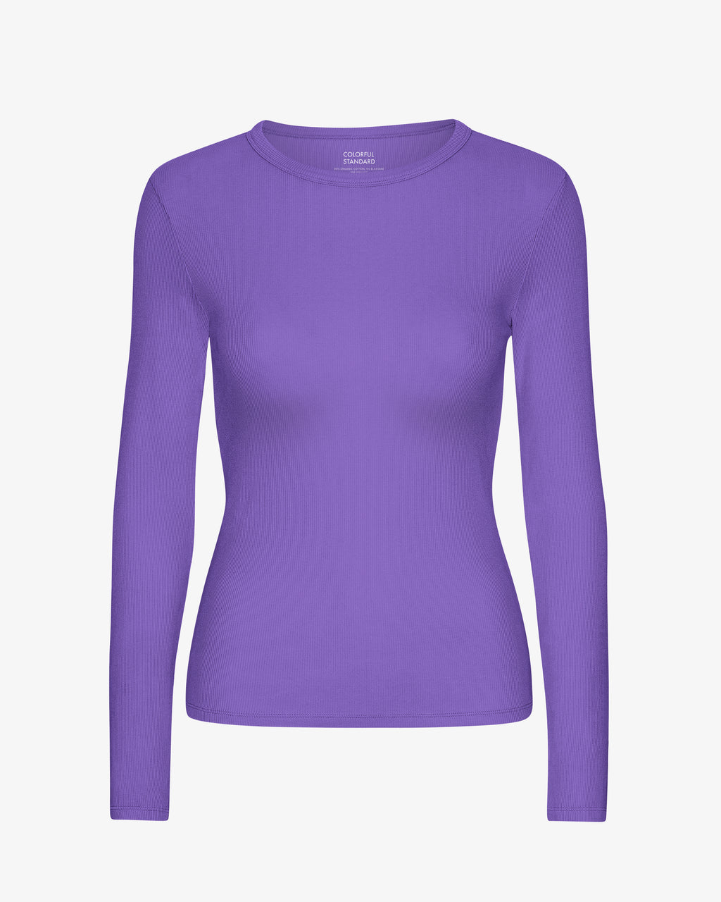 Women Organic Rib Ls T-Shirt - Ultra Violet