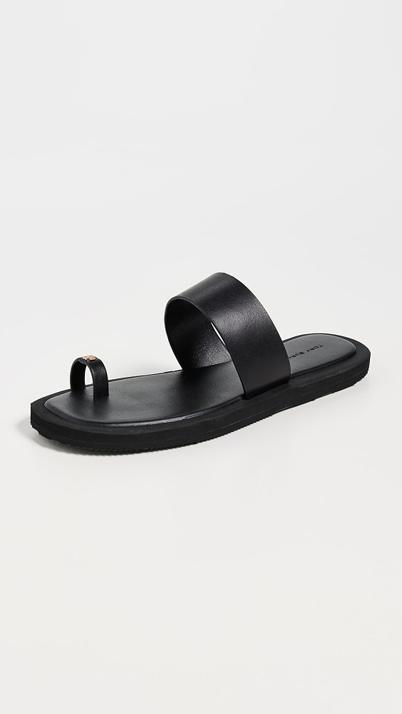Toe Ring Flip Flops - Perfect Black / Perfect Black