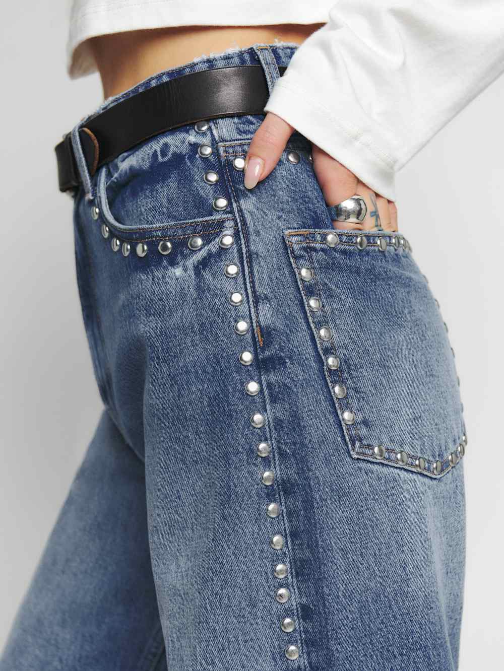 Cary High Rise Slouchy Wide Leg Long Jeans