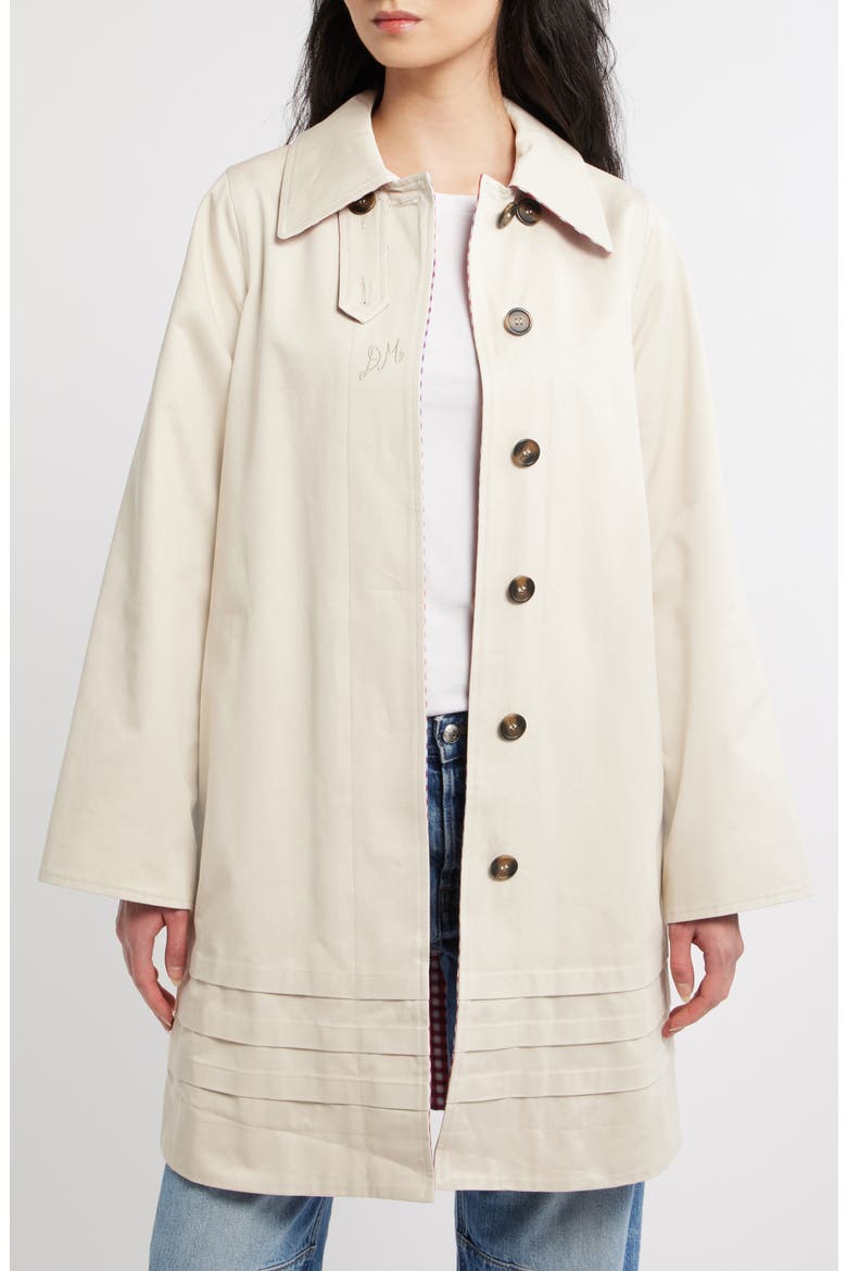 Mercedes Bow Reversible Trench Coat