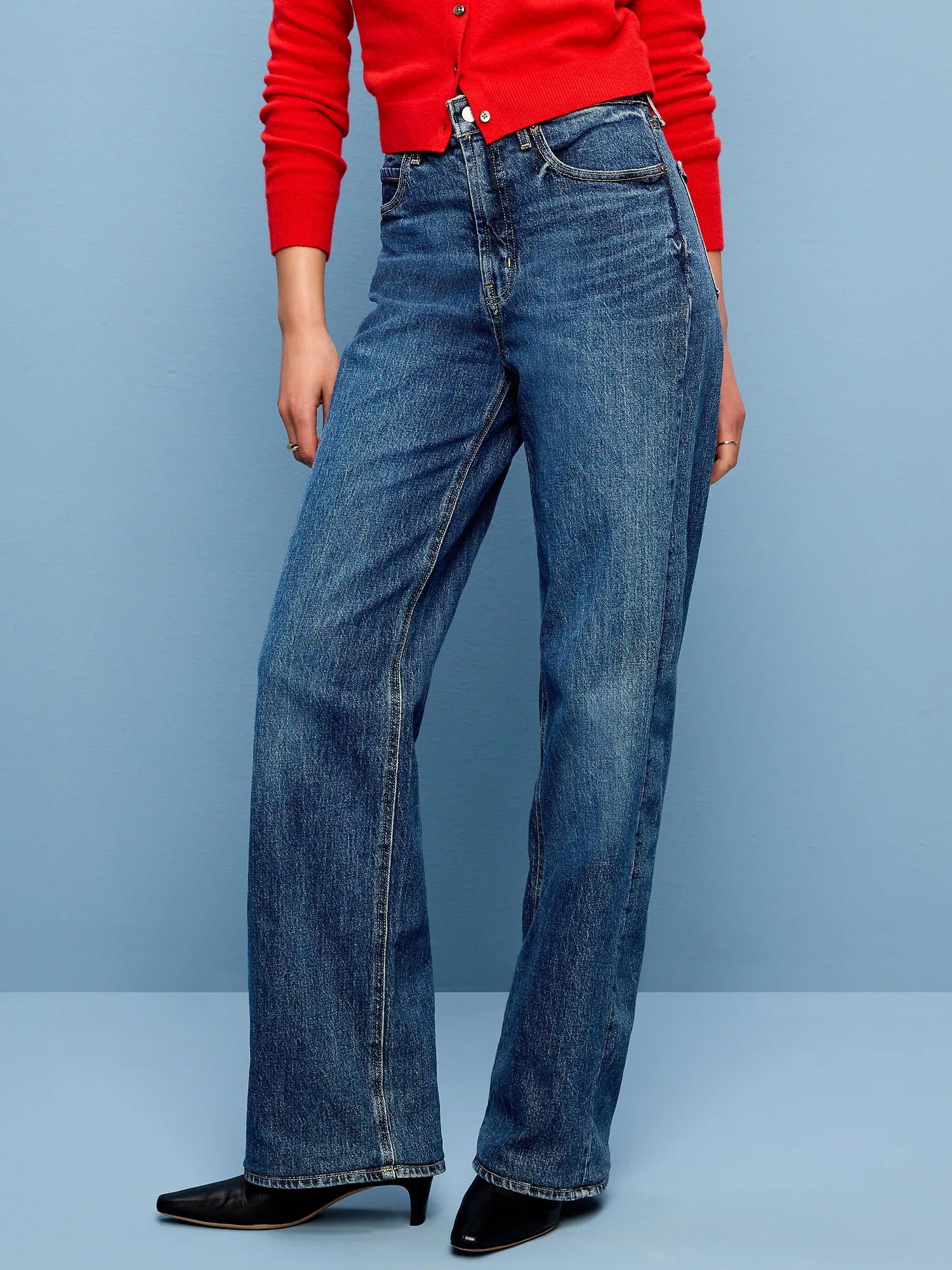 Old Navy, Extra High-Waisted Wide-Leg Jeans