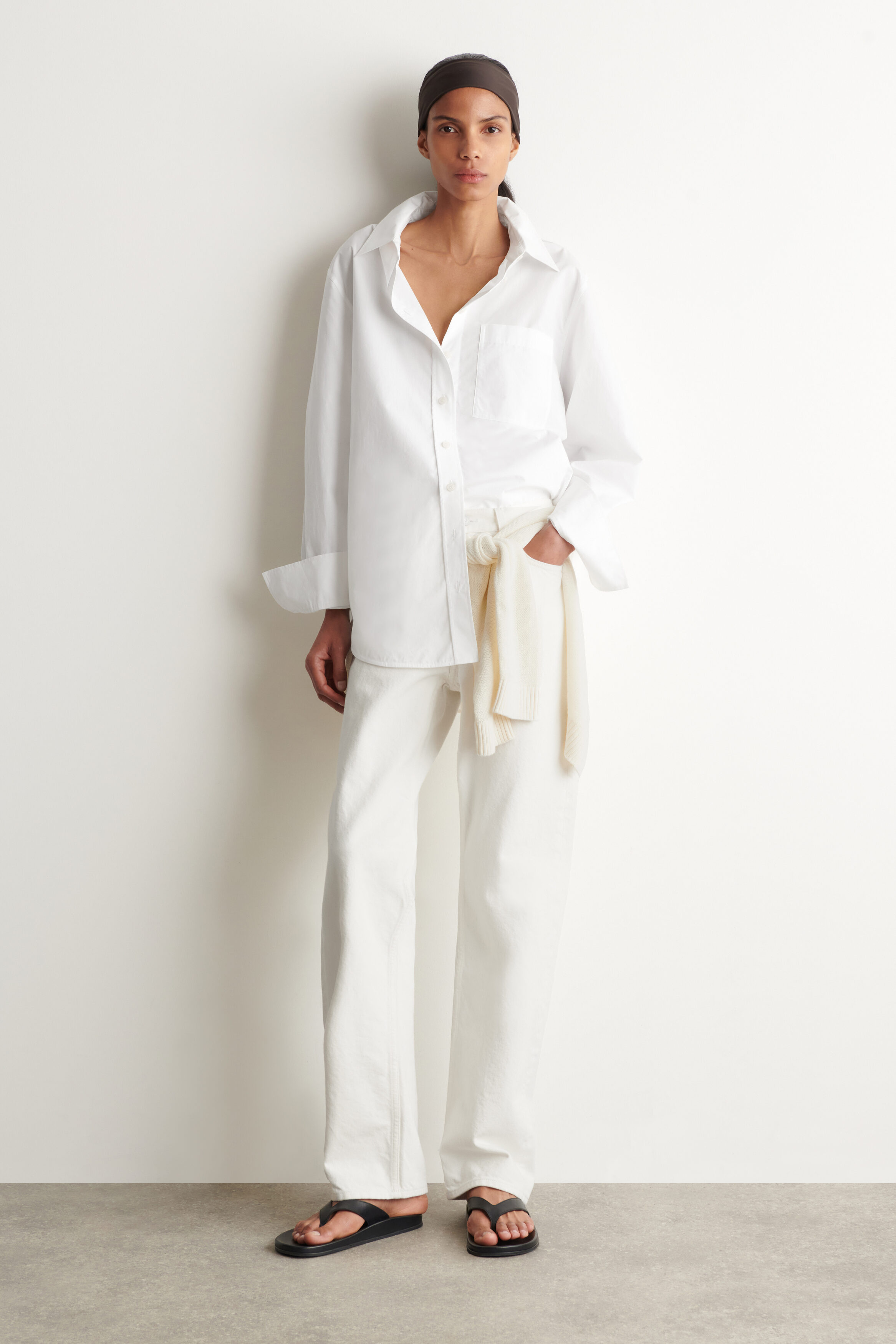 Chord Straight-Leg Jeans
