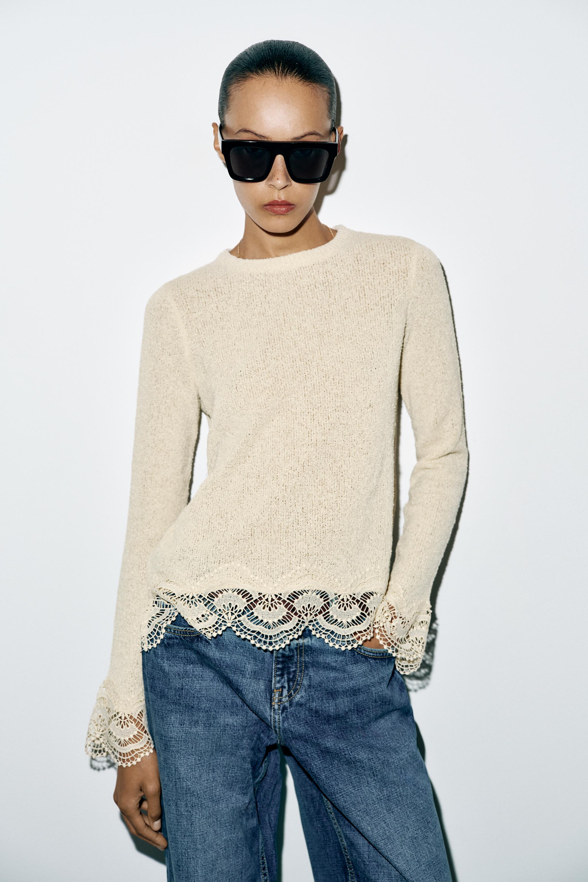 Lace Top - Ecru - S