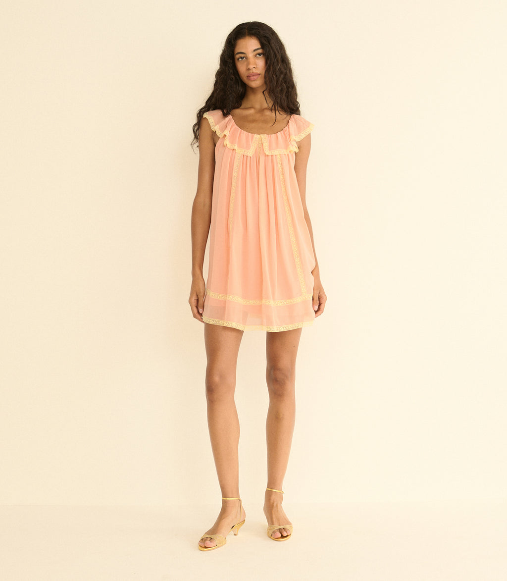 Suzette Dress -- Boudoir Pink