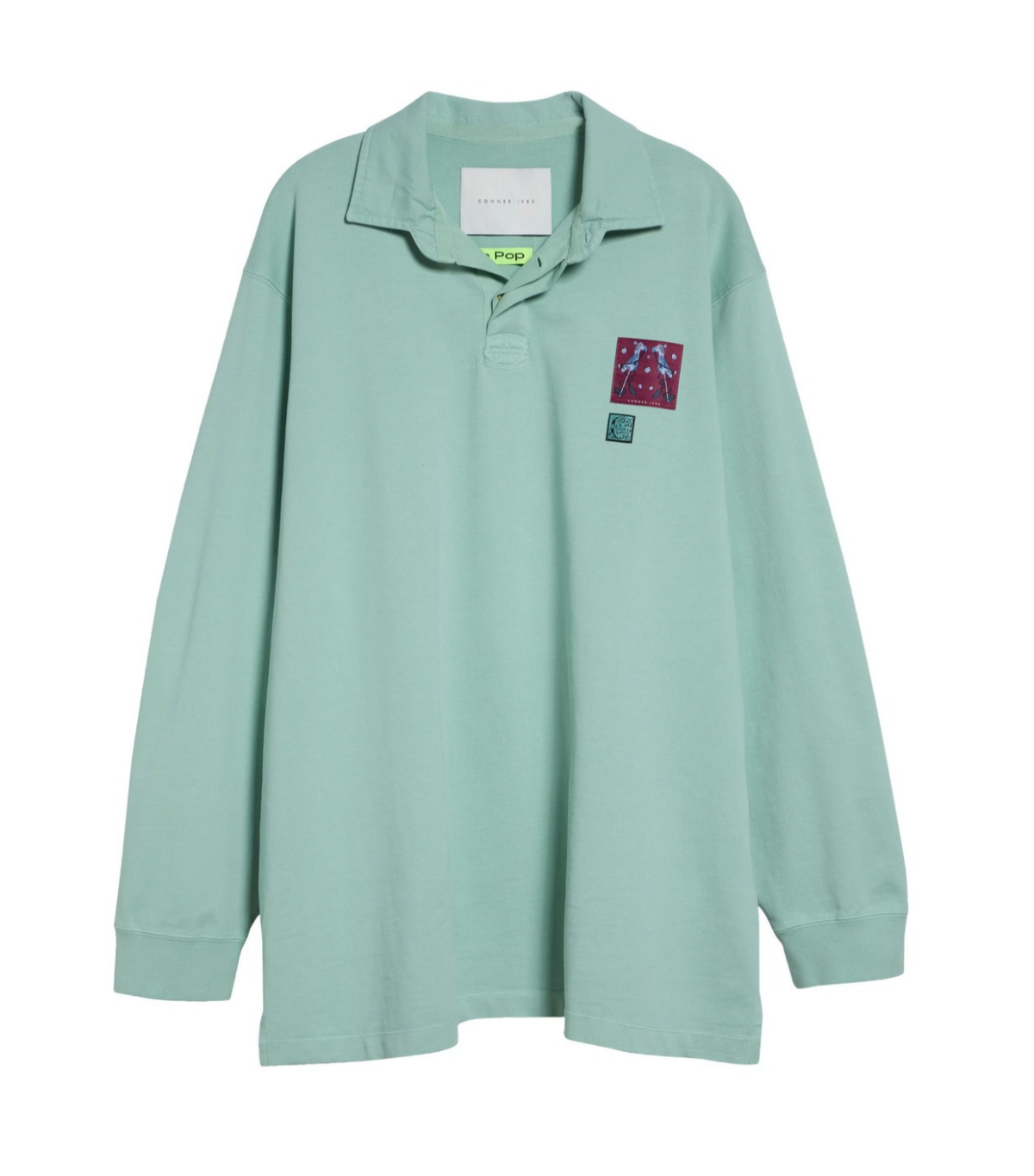 CONNER IVES, Neon Organic Cotton Rugby Shirt