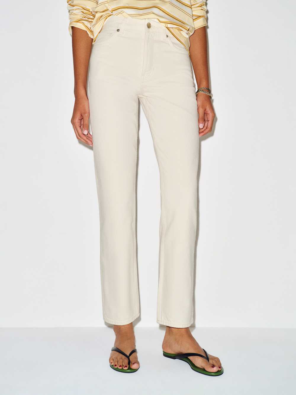 Cynthia High Rise Straight Cropped Jeans