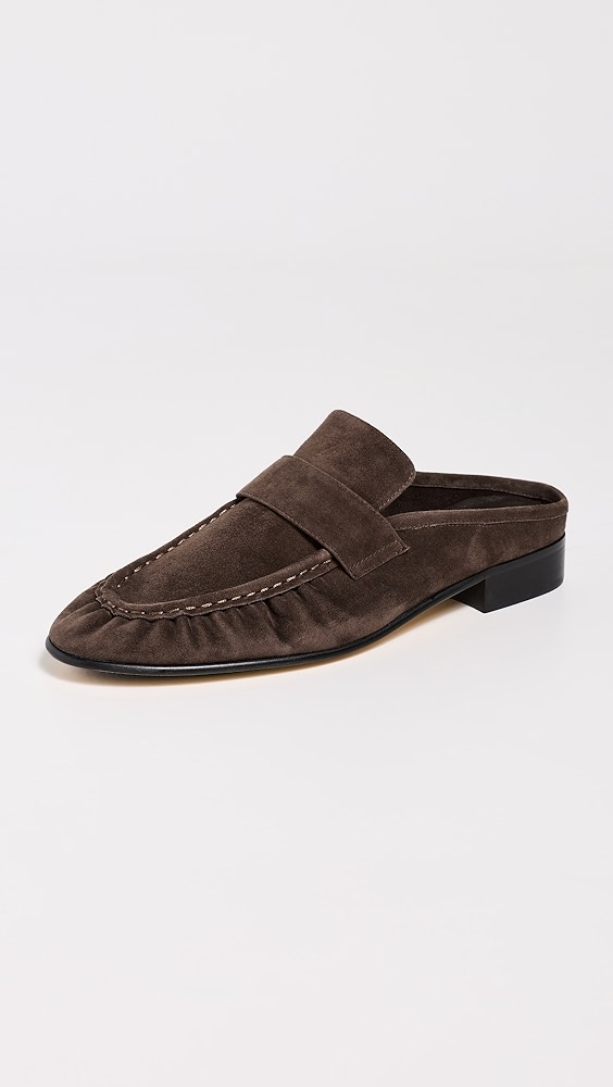 Glacier Loafer Mules - Espresso Suede