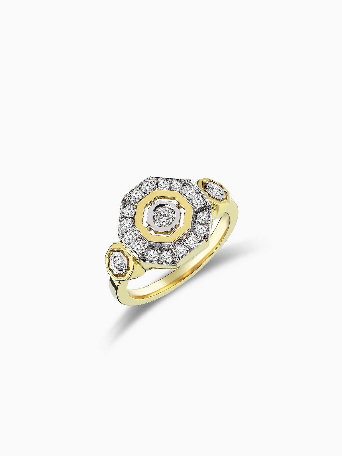 Focus Illumina Diamond Octagonal Ring