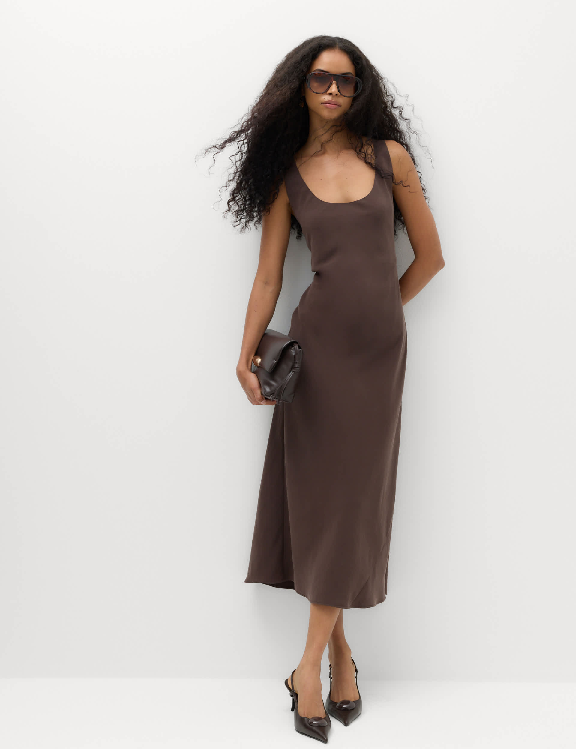 Scoop Neck Maxi Slip Dress