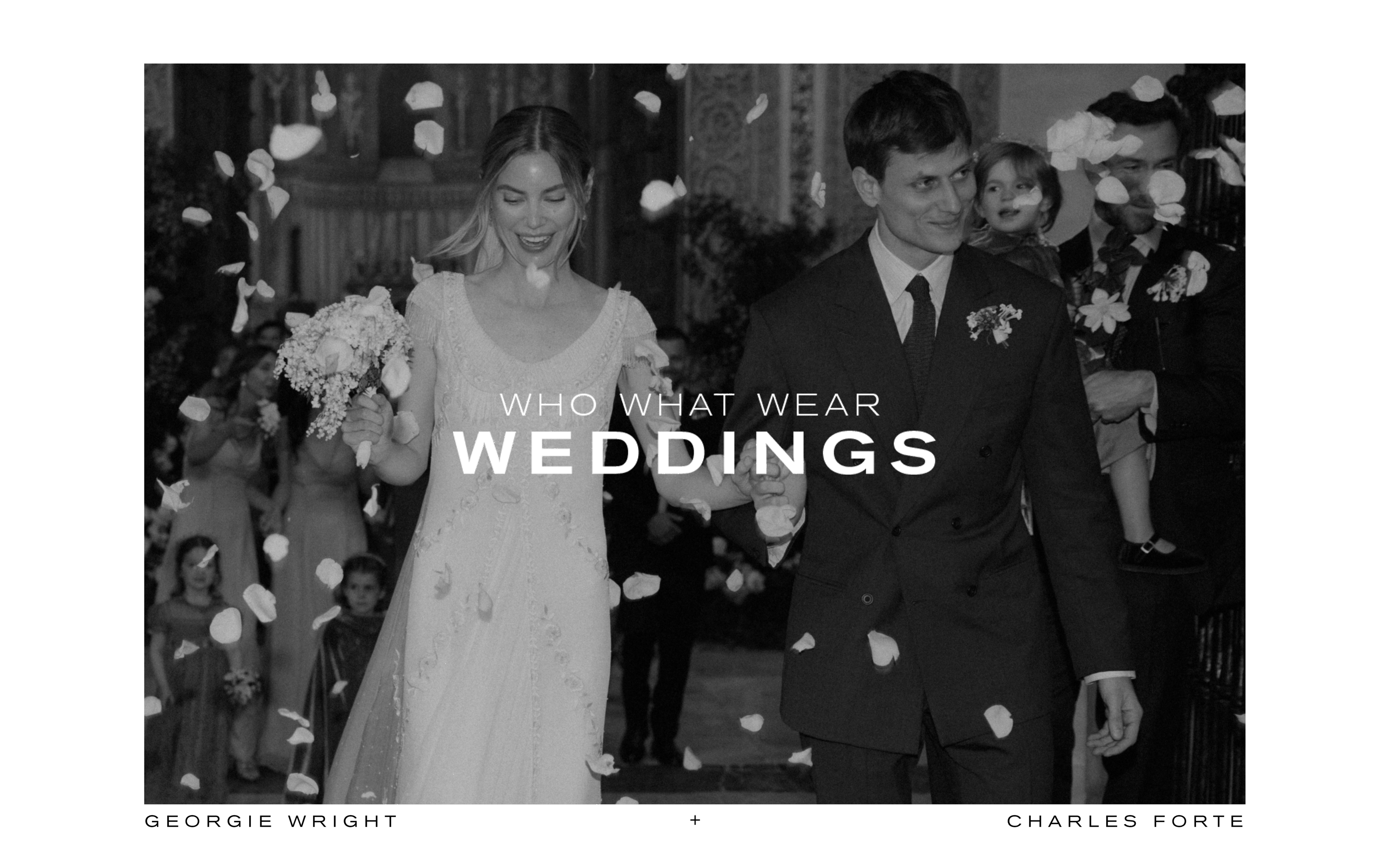 a gif of charles and georgie at their wedding