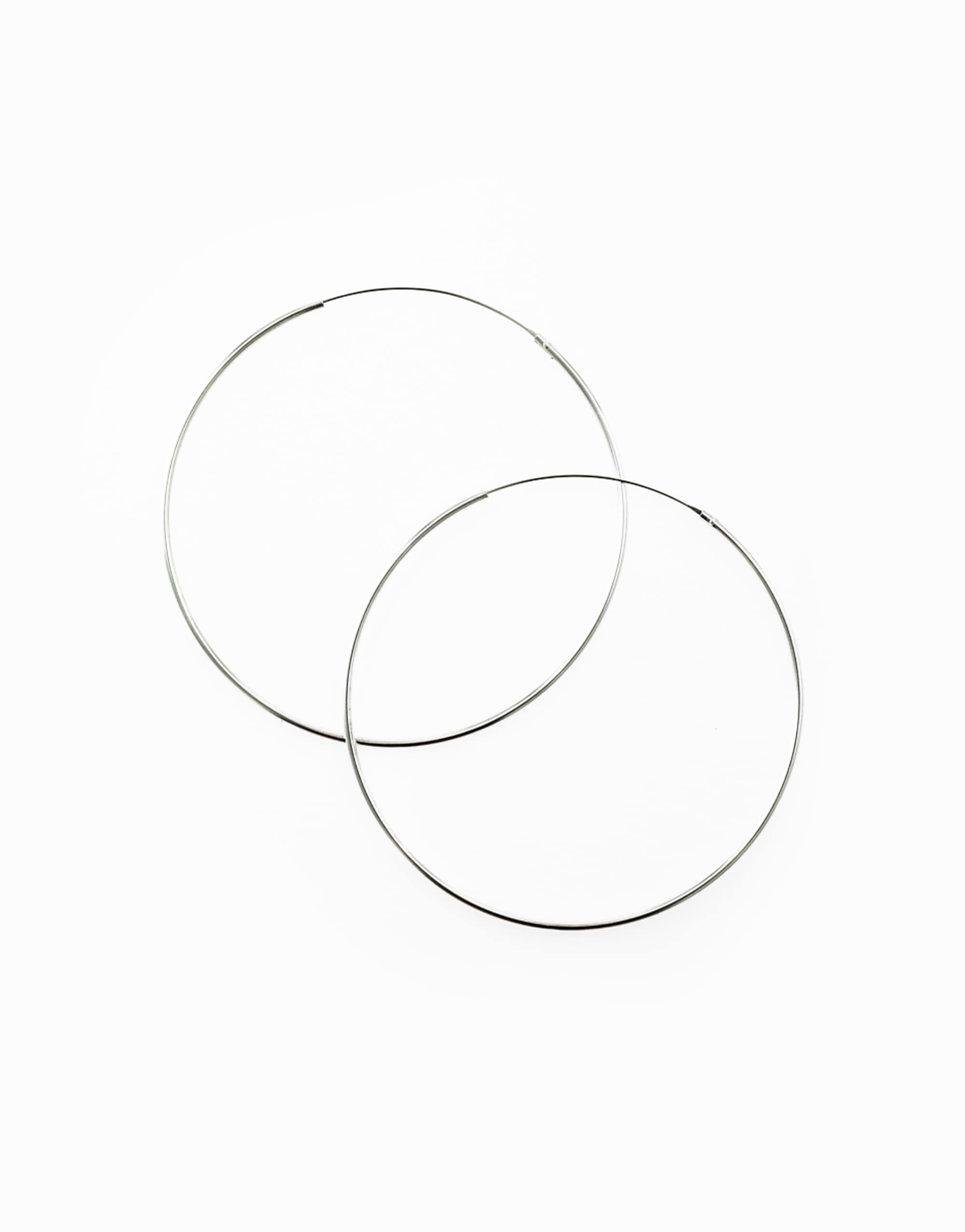 Lovisa Sterling Silver 60mm Hoop Earrings in Silver