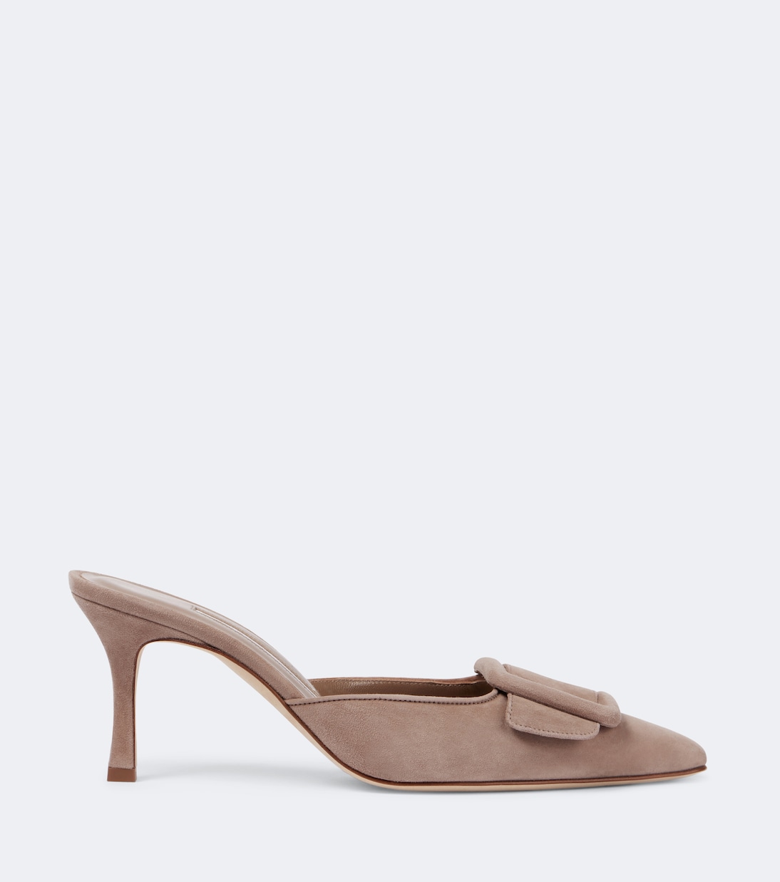 Maysale 70 Suede Mules in Brown - Manolo Blahnik