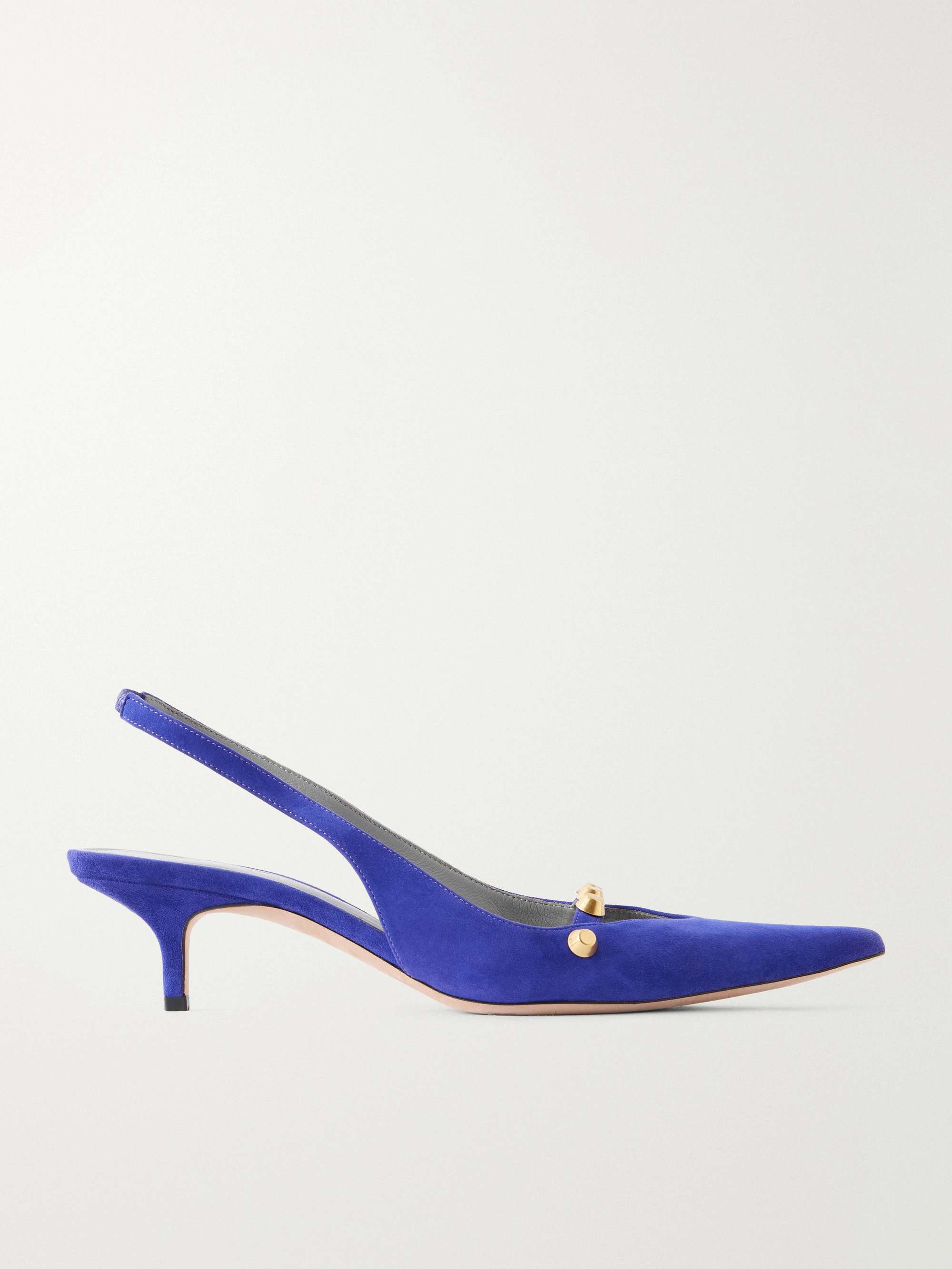 45 Studded Suede Pumps