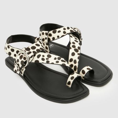 Schuh Tanvi Leather in Black & White