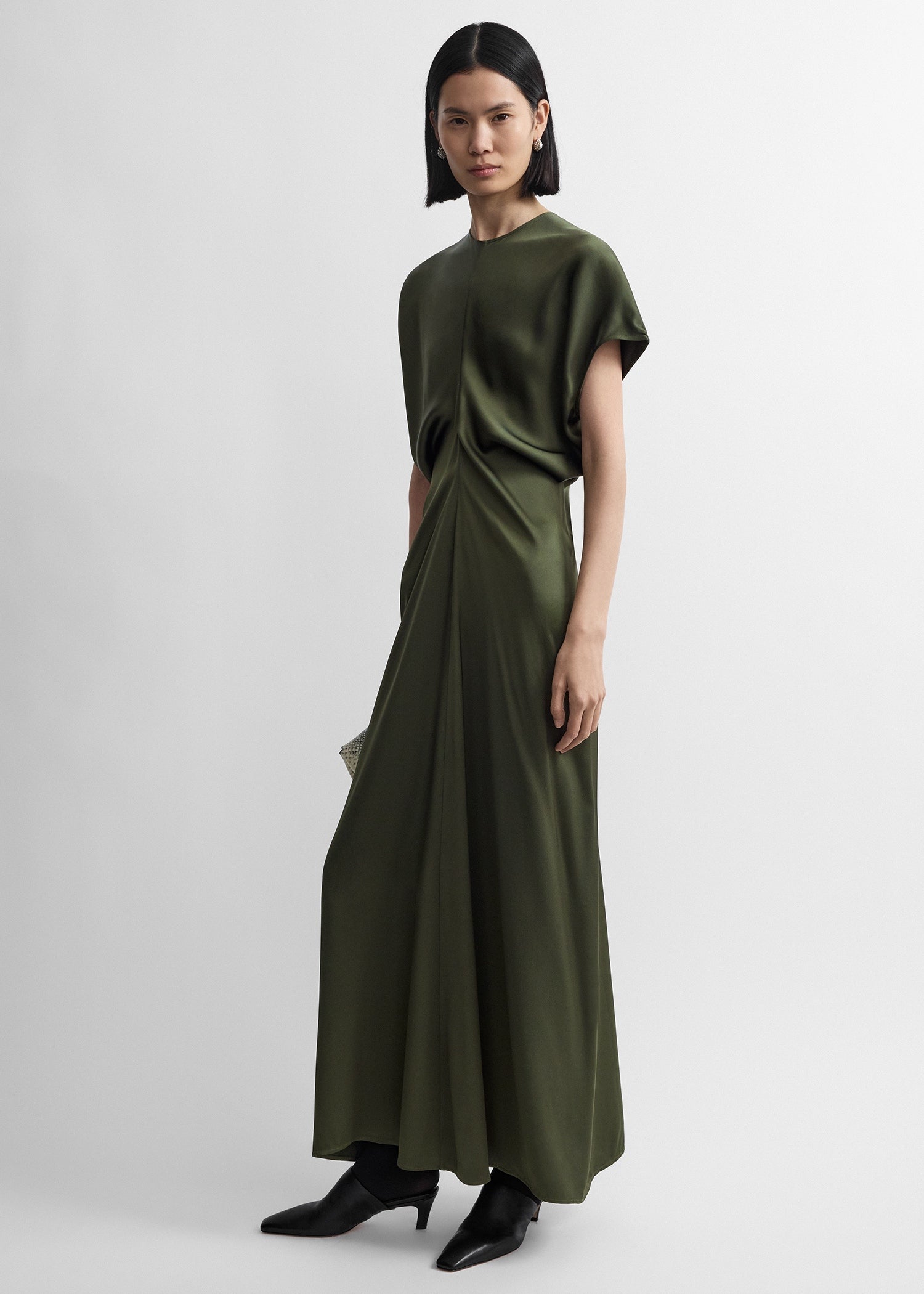 Slouch Waist Dress Dark Green - 30