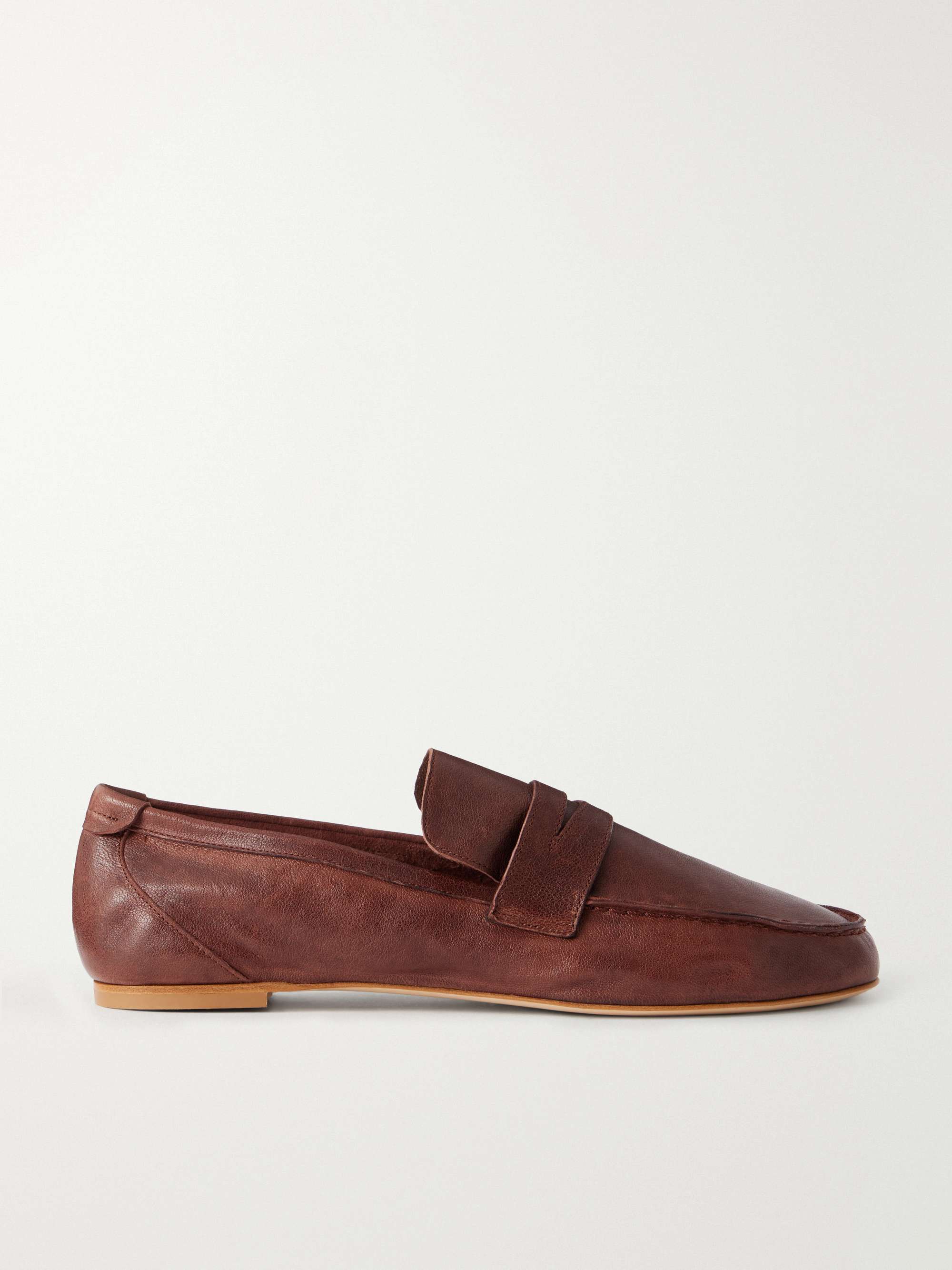 The Unlined Penny Leather Loafers