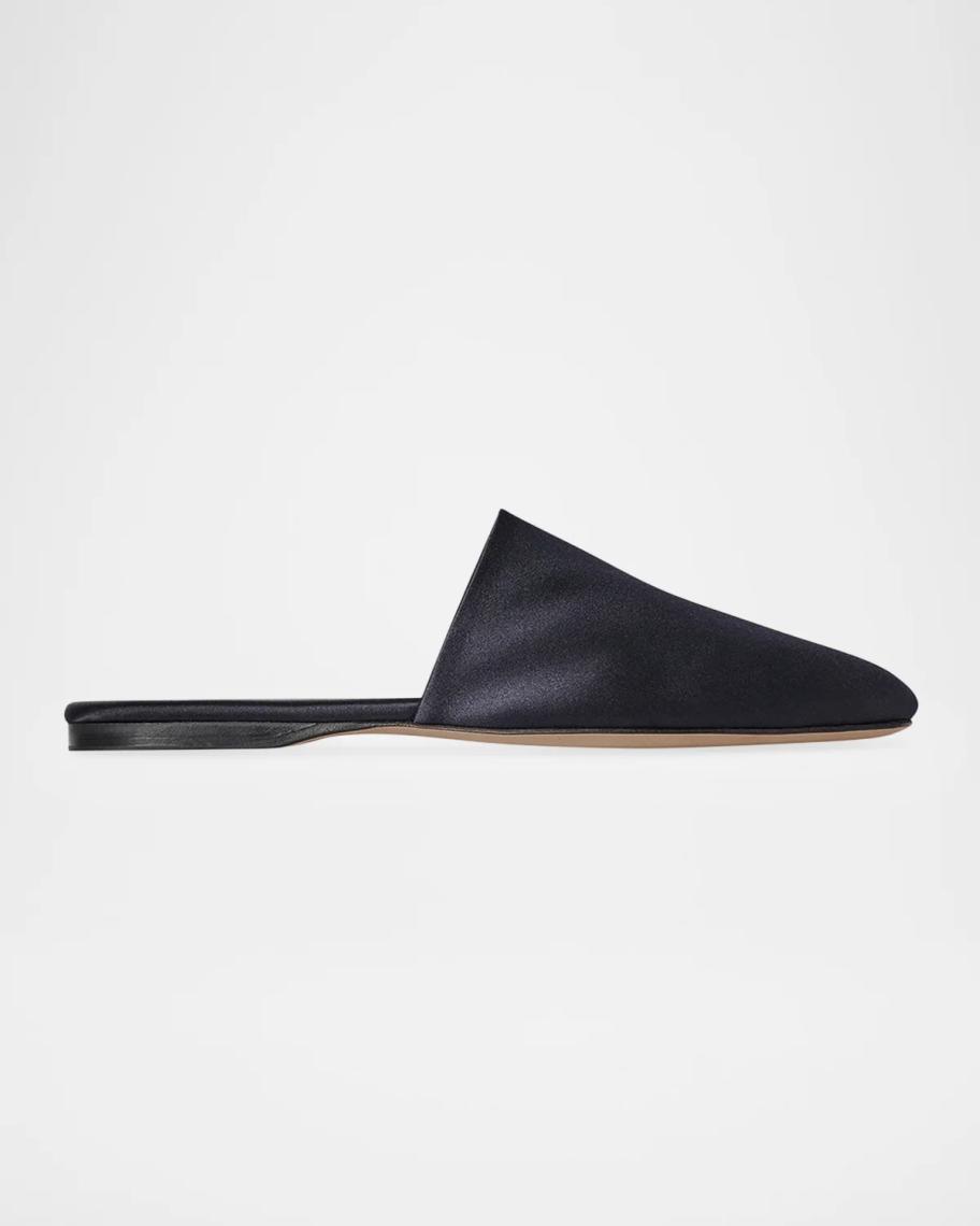 Tilda Satin Slip-On Mules