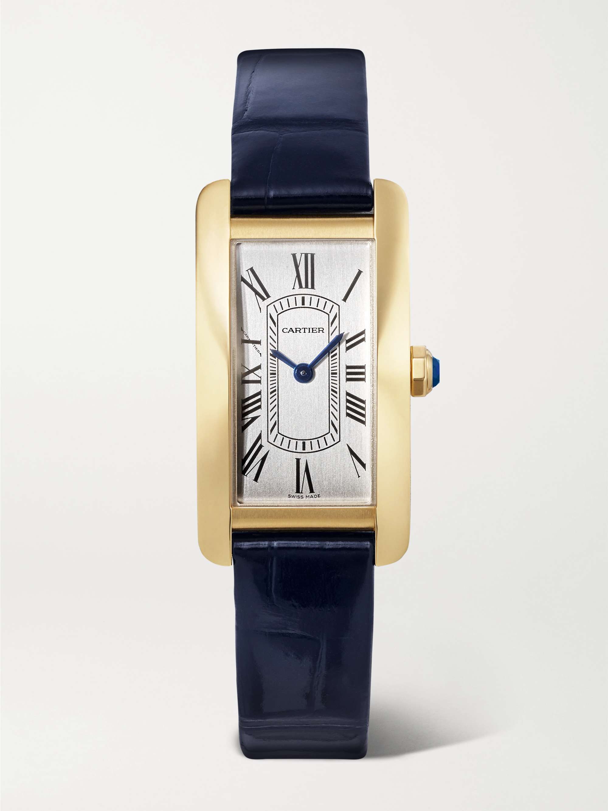 Tank Am&eacute;ricaine Mini 18-Karat Gold Watch