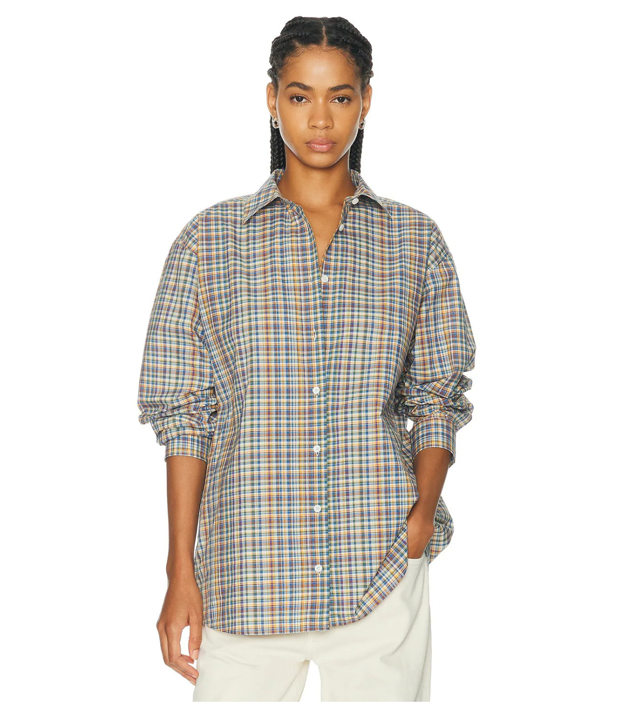 Toteme, Classic Check Button Down Top