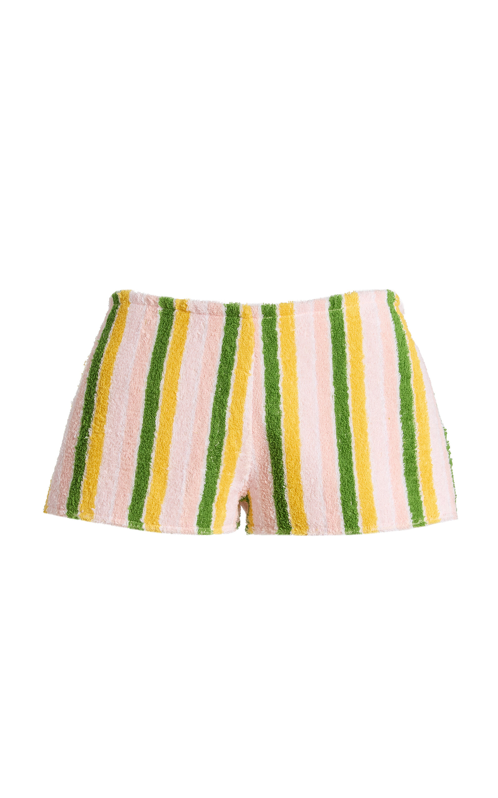 Exclusive Harbor Striped Cotton Mini Shorts