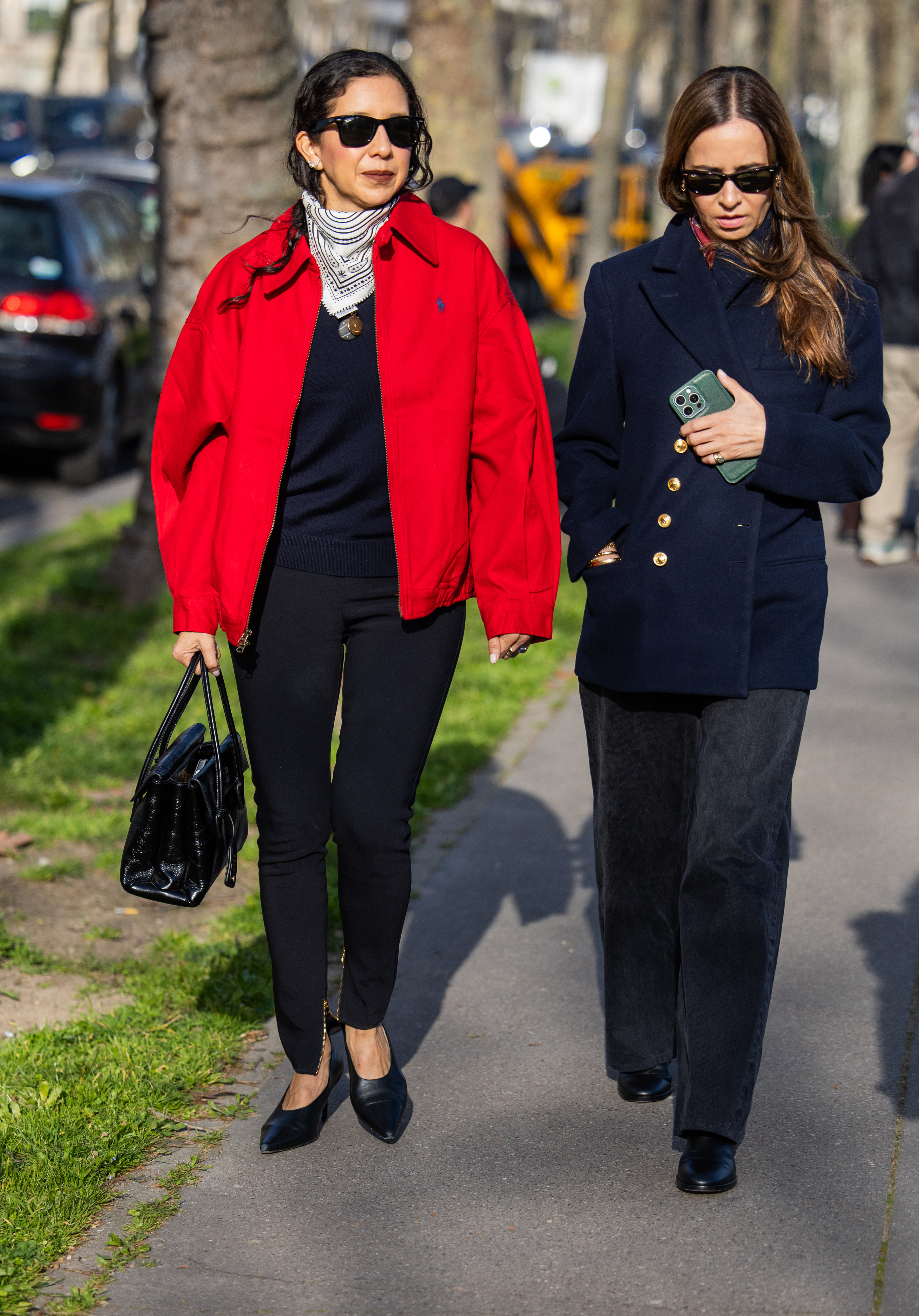 Woman wearing a Polo Ralph Lauren jacket.