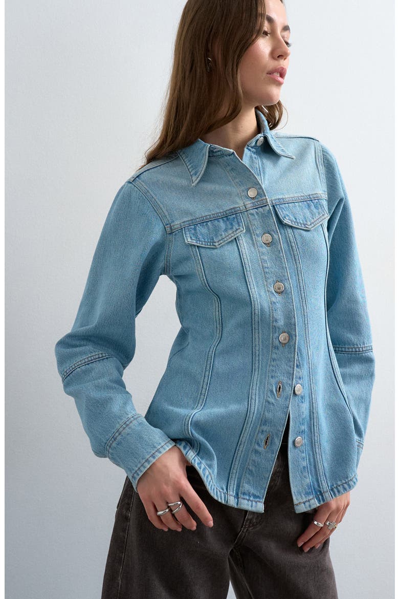 Seamed Denim Jacket