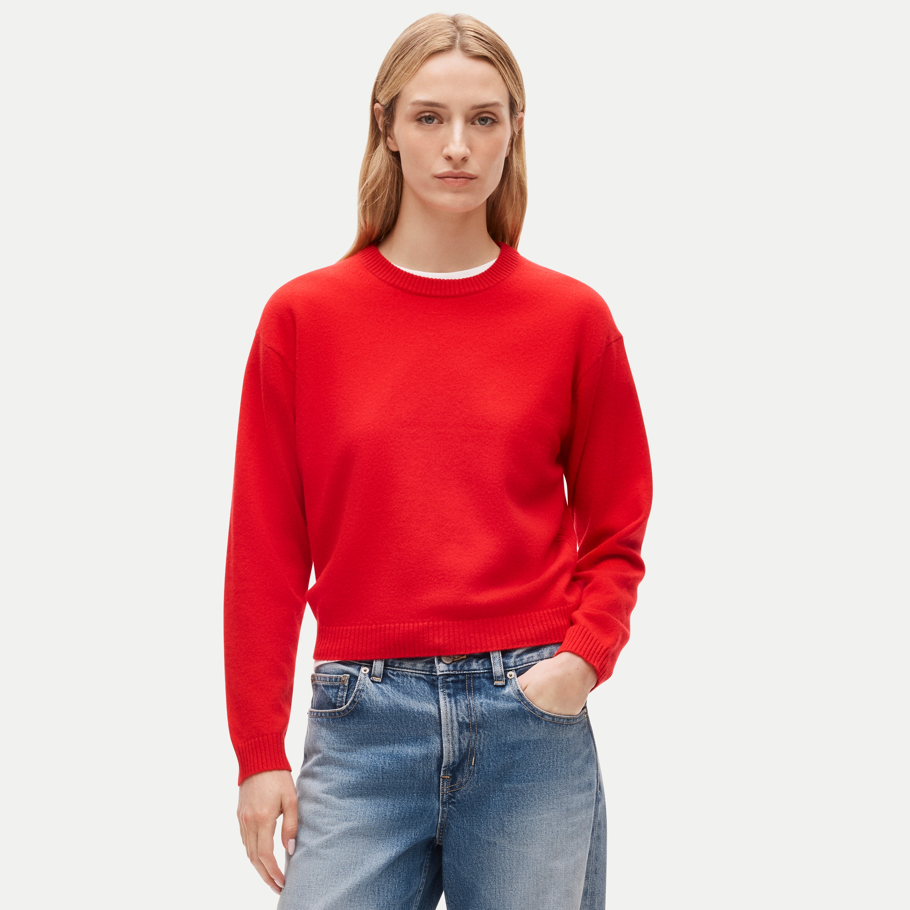 J.Crew, Perfect Cashmere Cable-Knit Crewneck With 