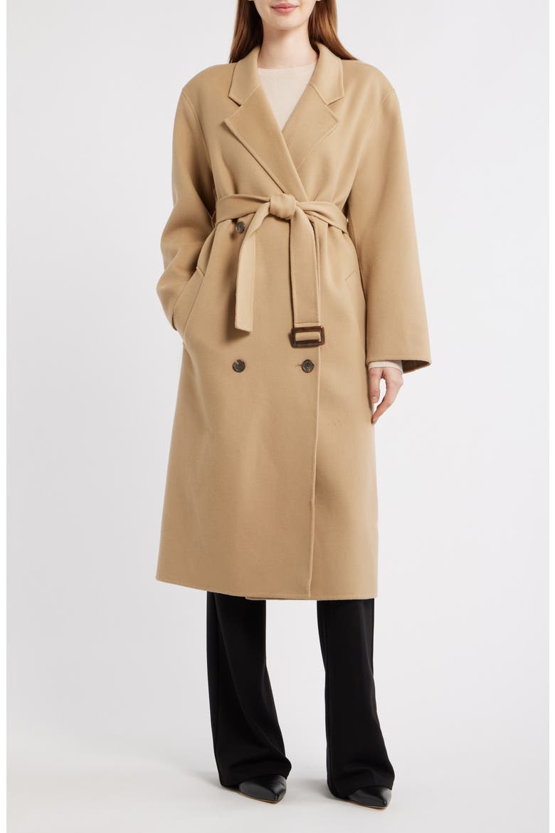 Double Breasted Longline Trench Coat